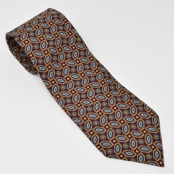 Christian Dior Monsieur Silk Neck Tie Red Professional Work Gala Interview Vtg - Picture 2 of 8